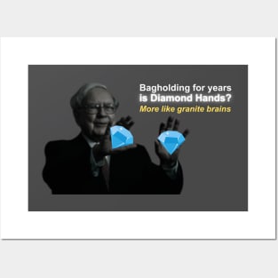 Warren Buffett "Not Diamond Hands" Wallstreetbets Posters and Art